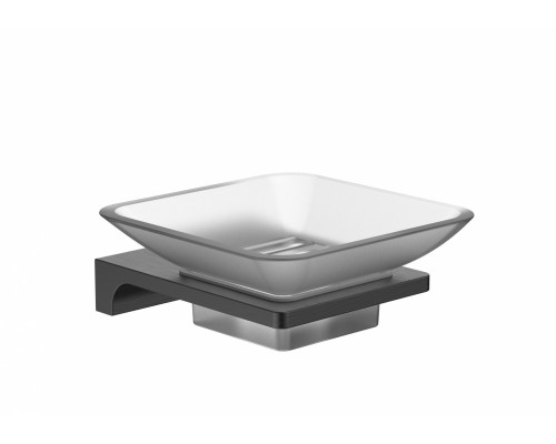 Приобрести Мыльница с держателем WONZON & WOGHAND, Темный графит (WW-9122-GM) в магазине сантехники Santeh-Crystal.ru