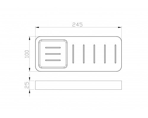 Заказать Мыльница с держателем WONZON & WOGHAND, Хром (WW-8332) в магазине сантехники Santeh-Crystal.ru