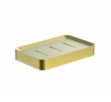 Мыльница с держателем WONZON & WOGHAND, Брашированное золото (WW-8324-BG)