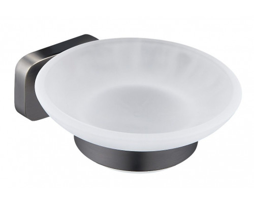 Купить Мыльница с держателем WONZON & WOGHAND, Темный графит (WW-9322) в магазине сантехники Santeh-Crystal.ru