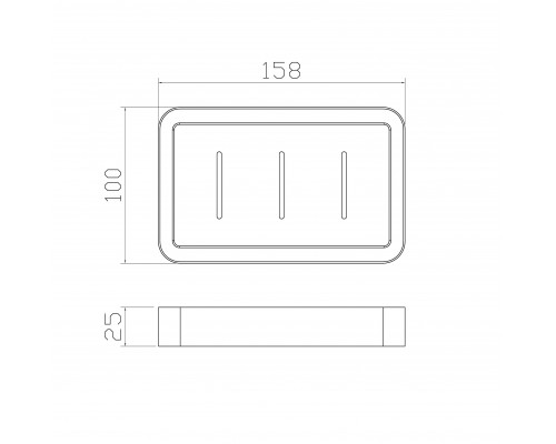 Приобрести Мыльница с держателем WONZON & WOGHAND, Черный (WW-7732) в магазине сантехники Santeh-Crystal.ru