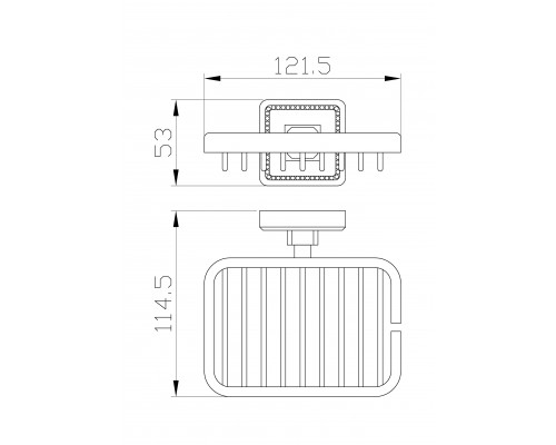 Купить Мыльница с держателем WONZON & WOGHAND, Бронза (WW-7224) в магазине сантехники Santeh-Crystal.ru