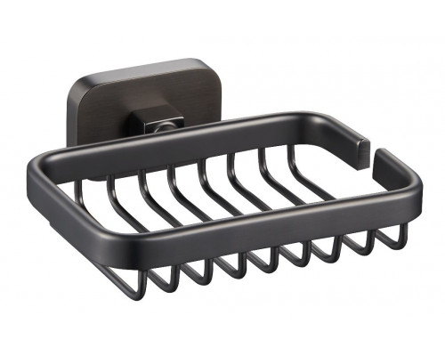 Заказать Мыльница с держателем WONZON & WOGHAND, Темный графит (WW-9324) в магазине сантехники Santeh-Crystal.ru