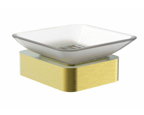 Заказать Мыльница с держателем WONZON & WOGHAND, Брашированное золото (WW-8322-BG) в магазине сантехники Santeh-Crystal.ru