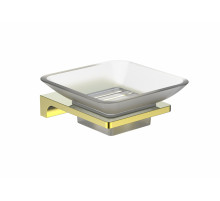 Мыльница с держателем WONZON & WOGHAND, Глянцевое золото (WW-9122-LG)