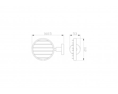 Приобрести Мыльница с держателем WONZON & WOGHAND, Хром (WW-8124) в магазине сантехники Santeh-Crystal.ru