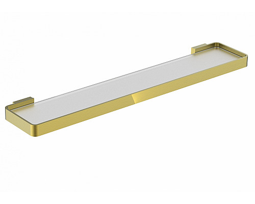 Заказать Стеклянная полка для ванной WONZON & WOGHAND, Брашированное золото (WW-8327A-BG) в магазине сантехники Santeh-Crystal.ru