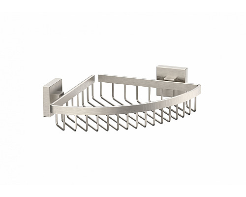 Заказать Полка для ванной угловая WONZON & WOGHAND, Брашированный никель (WW-8944-BN) в магазине сантехники Santeh-Crystal.ru