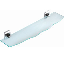 Стеклянная полка для ванной WONZON & WOGHAND, Хром (WW-1701)