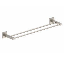 Полотенцедержатель двойной WONZON & WOGHAND, Брашированный никель (WW-8911-BN)