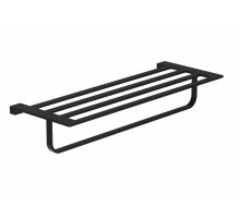 Полотенцедержатель с полкой WONZON & WOGHAND, Черный (WW-9181-BL)