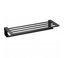 Полотенцедержатель с полкой WONZON & WOGHAND, Черный матовый (WW-V2901-MB)