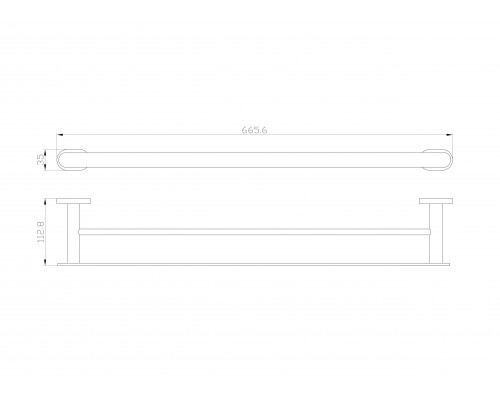 Приобрести Полотенцедержатель двойной WONZON & WOGHAND, Хром (WW-8411) в магазине сантехники Santeh-Crystal.ru