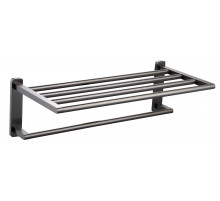 Полотенцедержатель с полкой WONZON & WOGHAND, Темный графит (WW-9381)