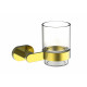 Заказать Стакан для зубных щеток с держателем WONZON & WOGHAND, Глянцевое золото (WW-8421-LG) в магазине сантехники Santeh-Crystal.ru