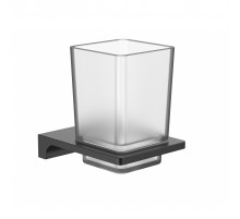 Стакан для зубных щеток с держателем WONZON & WOGHAND ECLIPSE, Темный графит (WW-9121-BGM)