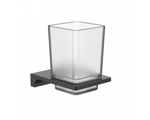 Стакан для зубных щеток с держателем WONZON & WOGHAND ECLIPSE, Темный графит (WW-9121-BGM)