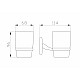 Приобрести Стакан для зубных щеток с держателем WONZON & WOGHAND, Хром (WW-1101) в магазине сантехники Santeh-Crystal.ru