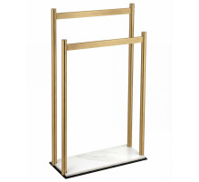 Стойка для полотенец WONZON & WOGHAND, Брашированное золото (WW-V4901-BG)