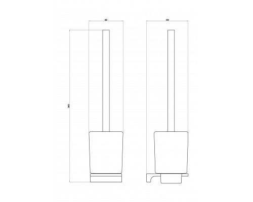 Купить Туалетный ершик в комплекте WONZON & WOGHAND, Глянцевое золото (WW-9129-LG) в магазине сантехники Santeh-Crystal.ru