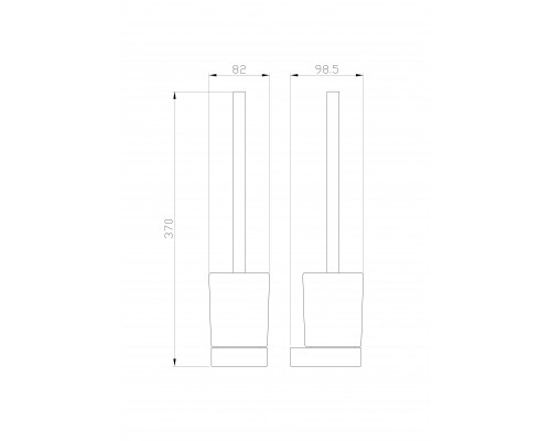 Приобрести Туалетный ершик в комплекте WONZON & WOGHAND, Брашированное золото (WW-8329-BG) в магазине сантехники Santeh-Crystal.ru
