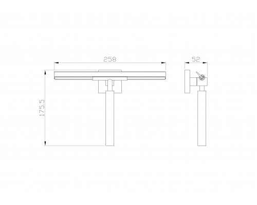 Водосгон для стёкол WONZON & WOGHAND POLO, Темный графит (WW-8923-BGM)