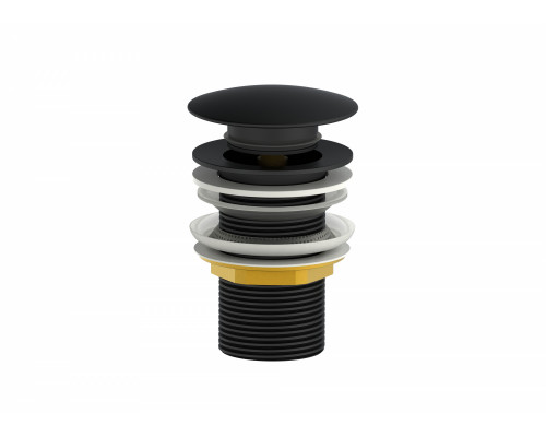 Заказать Донный клапан для раковины WONZON & WOGHAND, Черный матовый (WW-88SS02-MB) в магазине сантехники Santeh-Crystal.ru