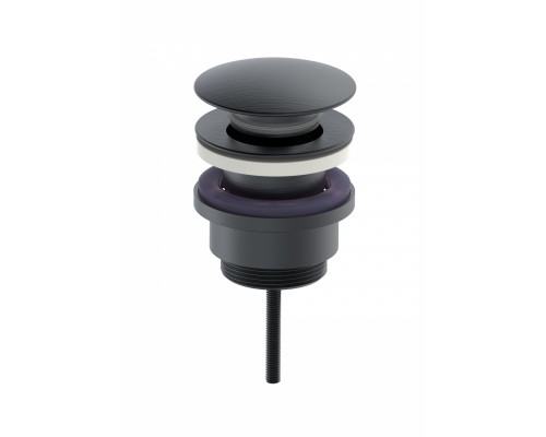 Купить Донный клапан для раковины WONZON & WOGHAND, Темный графит (WW-88SS07-BGM) в магазине сантехники Santeh-Crystal.ru