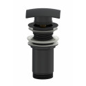 Донный клапан для раковины WONZON & WOGHAND, Черный матовый (WW-88SS08-MB)