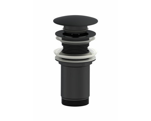 Заказать Донный клапан для раковины WONZON & WOGHAND, Черный матовый (WW-88SS09-MB) в магазине сантехники Santeh-Crystal.ru