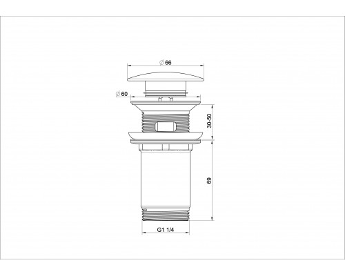 Приобрести Донный клапан для раковины WONZON & WOGHAND, Брашированное золото (WW-88SS09-BG) в магазине сантехники Santeh-Crystal.ru