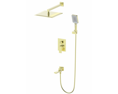 Заказать Душевая система встраиваемая WONZON & WOGHAND, Брашированное золото (WW-88939016-BG) в магазине сантехники Santeh-Crystal.ru