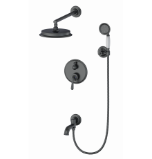 Душевая система встраиваемая Wonzon & Woghand, Темный графит (WW-88939008-BGM)