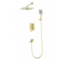 Душевая система встраиваемая WONZON & WOGHAND EDGE, Брашированное золото (WW-88939003- BG)