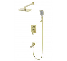 Душевая система встраиваемая WONZON & WOGHAND, Брашированное золото (WW-88939009A-BG)