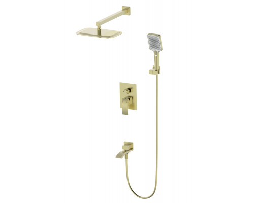 Приобрести Душевая система встраиваемая WONZON & WOGHAND, Брашированное золото (WW-88939009A-BG) в магазине сантехники Santeh-Crystal.ru