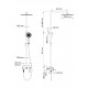 Душевая система Wonzon & Woghand, Хром (WW-88047079-CR)