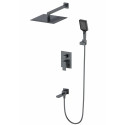 Душевая система встраиваемая WONZON & WOGHAND, Темный графит (WW-88939016-BGM)
