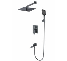 Душевая система встраиваемая WONZON & WOGHAND, Темный графит (WW-88939016-BGM)