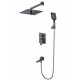 Приобрести Душевая система встраиваемая WONZON & WOGHAND, Темный графит (WW-88939016-BGM) в магазине сантехники Santeh-Crystal.ru