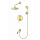 Душевая система встраиваемая Wonzon & Woghand, Брашированное золото (WW-88939008-BG)