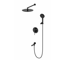 Душевая система встраиваемая WONZON & WOGHAND, Черный матовый (WW-88939017-MB)