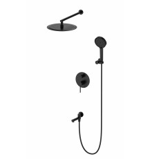 Душевая система встраиваемая WONZON & WOGHAND, Черный матовый (WW-88939017-MB)