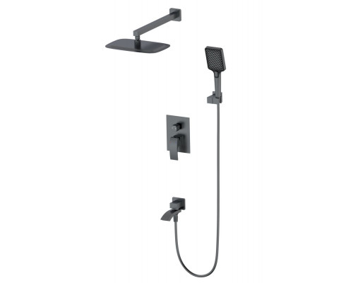 Приобрести Душевая система встраиваемая WONZON & WOGHAND, Темный графит (WW-88939009A-BGM) в магазине сантехники Santeh-Crystal.ru