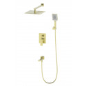 Душевая система встраиваемая WONZON & WOGHAND, Брашированное золото (WW-88939003-BG)