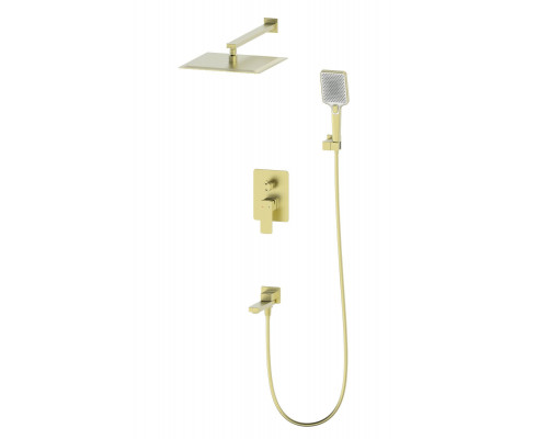 Заказать Душевая система встраиваемая WONZON & WOGHAND, Брашированное золото (WW-88939003-BG) в магазине сантехники Santeh-Crystal.ru