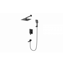 Душевая система встраиваемая Wonzon & Woghand, Черный матовый (WW-88087068-MB)