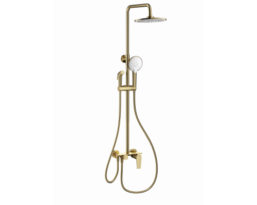 Душевая система WONZON & WOGHAND, Брашированное золото (WW-A30874-BG)