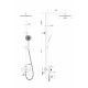Купить Душевая система WONZON & WOGHAND, Хром (WW-88739010-CR) в магазине сантехники Santeh-Crystal.ru