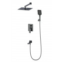 Душевая система встраиваемая WONZON & WOGHAND, Темный графит (WW-88939003-BGM)